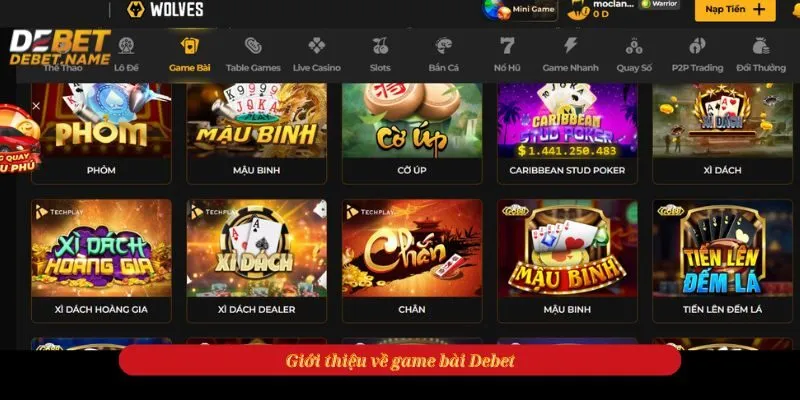 Giới thiệu về game bài Debet