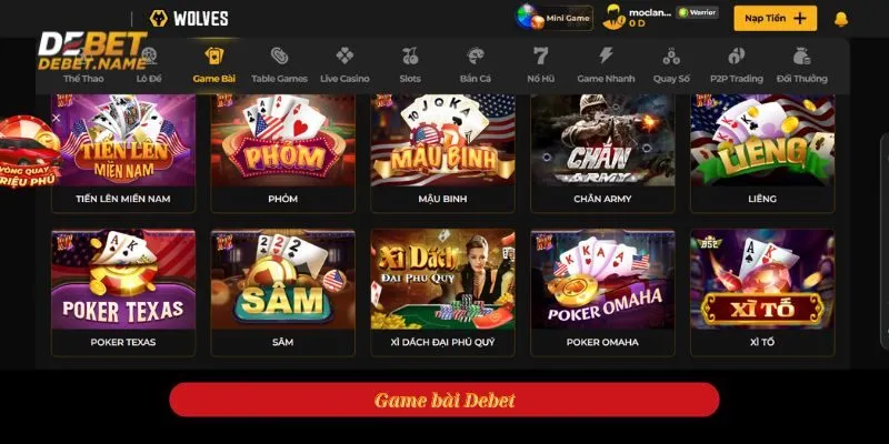 Giới Thiệu Game Bài Debet - Cách Đặt Cược Và Mẹo Chơi Hay