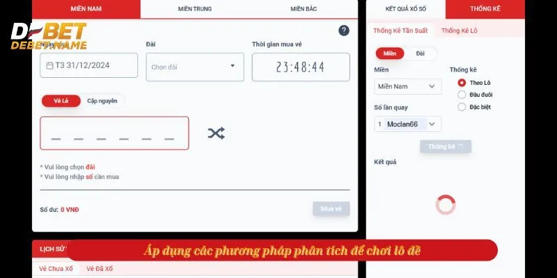 Áp dụng các phương pháp phân tích để chơi lô đề