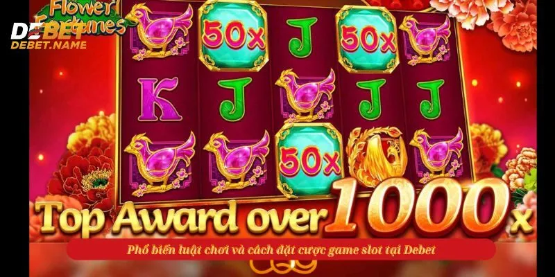 Phổ biến luật chơi và cách đặt cược game slot tại Debet 