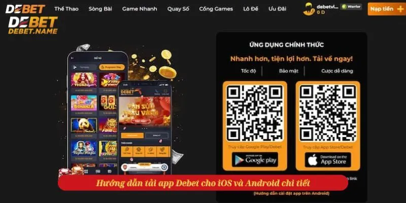 Các tính năng nổi bật của app Debet